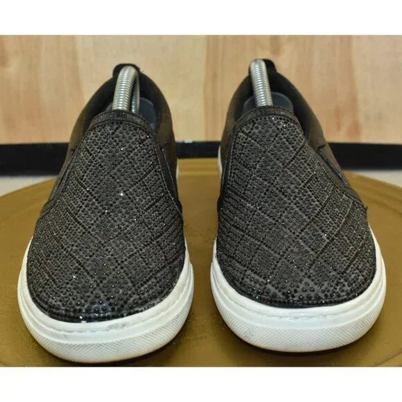 Skechers Goldie Diamond Darling Women's Shoes Size 6.5 Black Slip on Sneakers - Picture 2 of 10